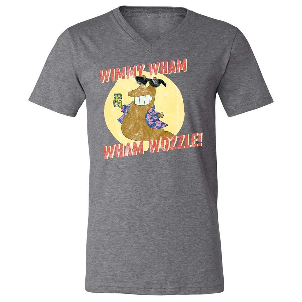 Unisex V-Neck T-Shirt - QJLGWT5A - Deep Heather - 9