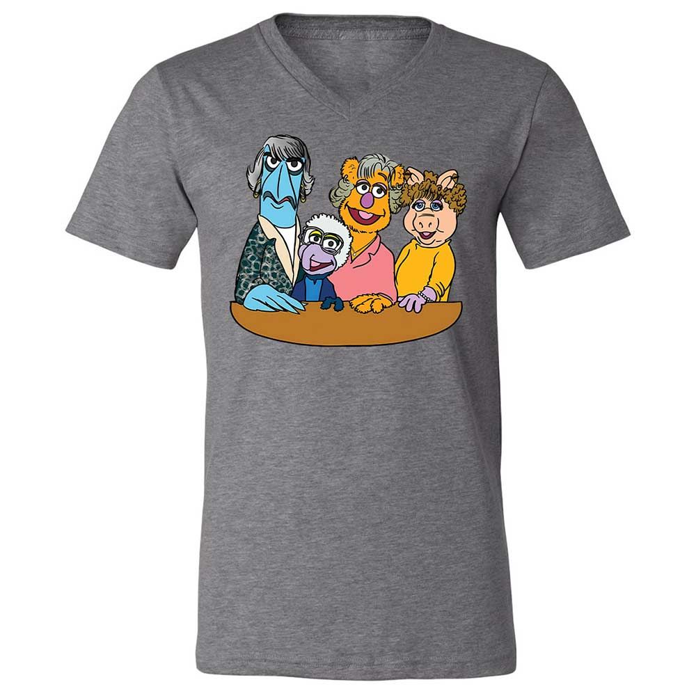 Unisex V-Neck T-Shirt - 8N91VZ57 - Deep Heather - 9