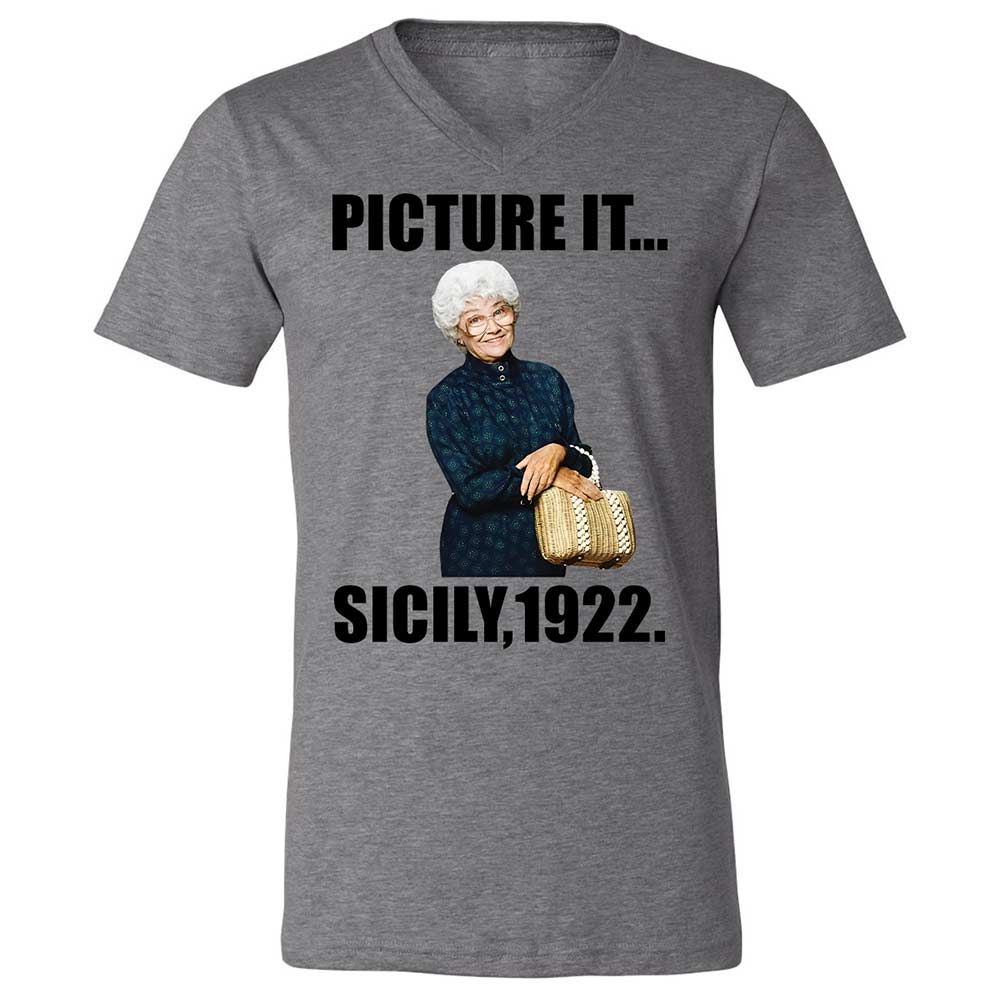 Unisex V-Neck T-Shirt - HHEW922S - Deep Heather - 9