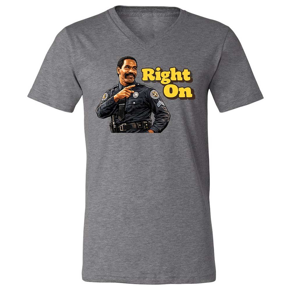 Unisex V-Neck T-Shirt - HTFWHYVP - Deep Heather - 9