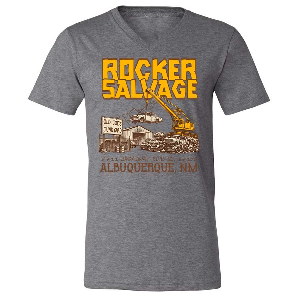 Unisex V-Neck T-Shirt - SW93D7BT - Deep Heather - 9