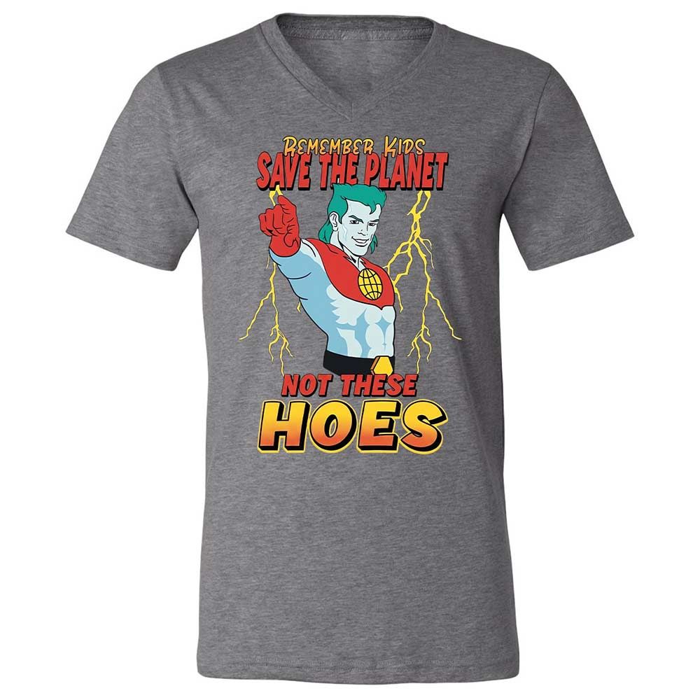 Unisex V-Neck T-Shirt - GNLAPTU5 - Deep Heather - 9