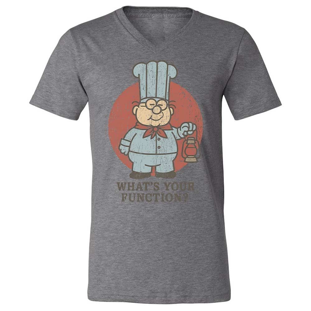 Unisex V-Neck T-Shirt - W4CU386R - Deep Heather - 9