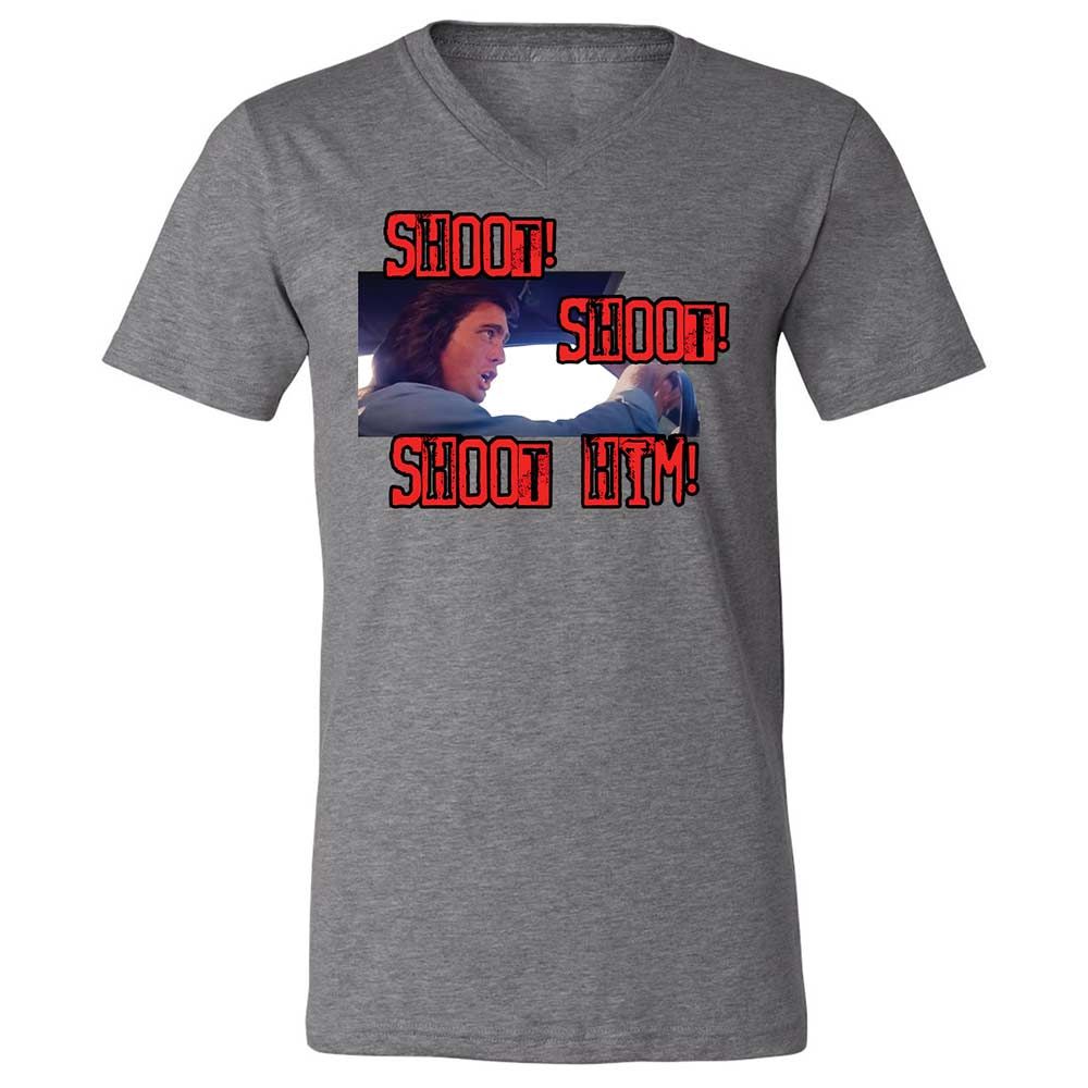 Unisex V-Neck T-Shirt - V51U6G3Y - Deep Heather - 9