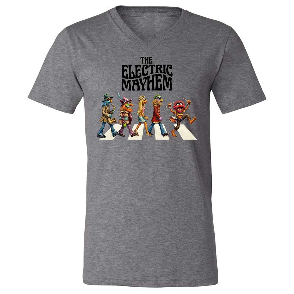 Unisex V-Neck T-Shirt - KLY8ZY8U - Deep Heather - 9