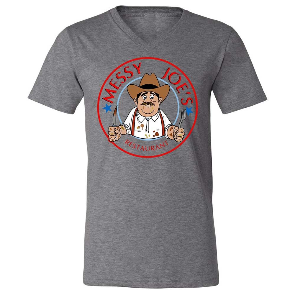Unisex V-Neck T-Shirt - 5GE4NY99 - Deep Heather - 9