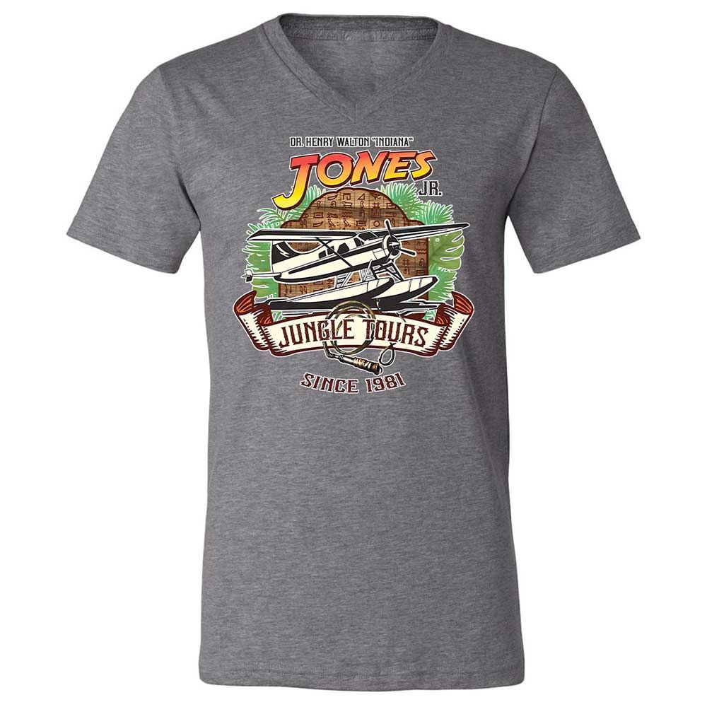 Unisex V-Neck T-Shirt - XFB63LYB - Deep Heather - 9