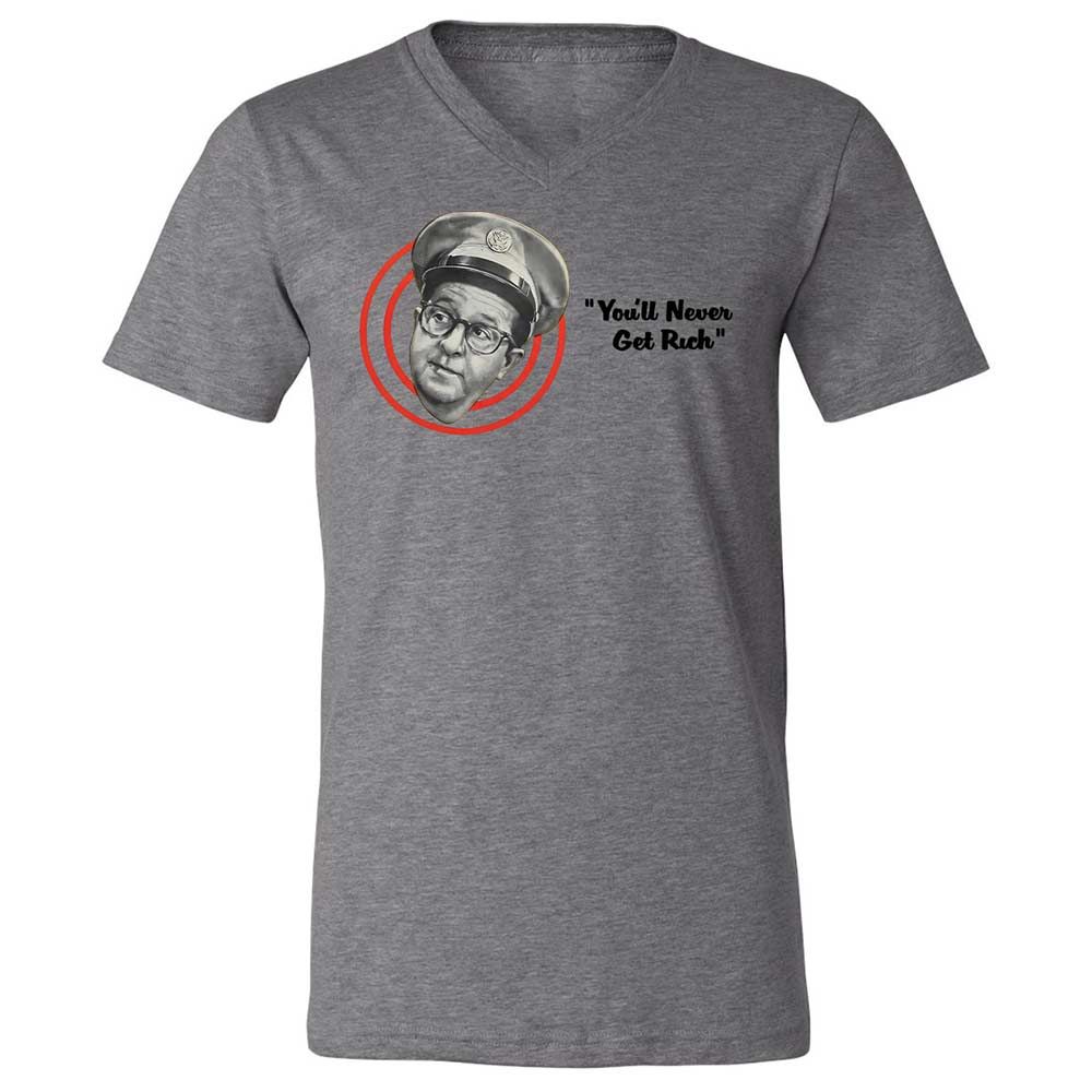 Unisex V-Neck T-Shirt - L3WWZC14 - Deep Heather - 9