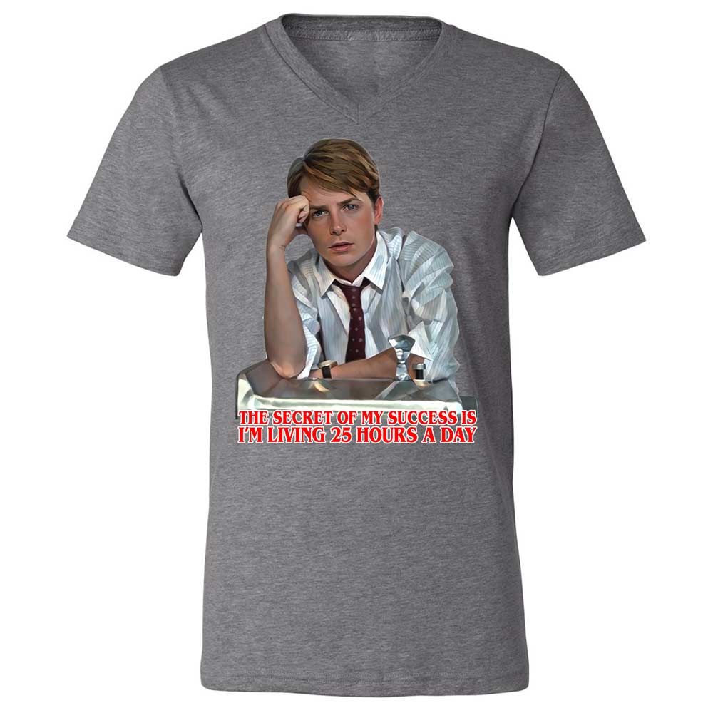 Unisex V-Neck T-Shirt - 99Q39PWJ - Deep Heather - 9