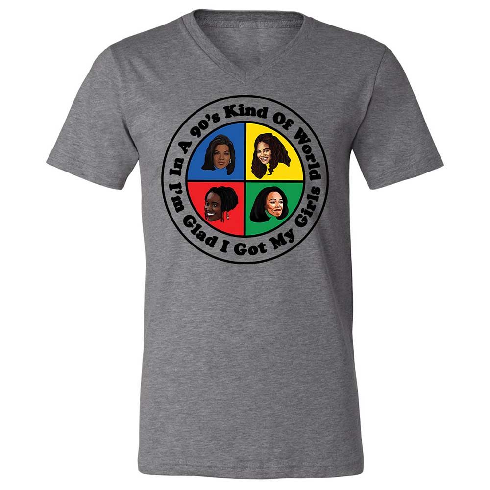 Unisex V-Neck T-Shirt - S46J1YTM - Deep Heather - 9