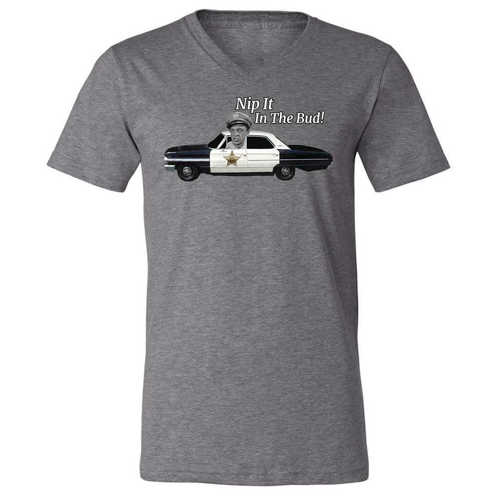 Unisex V-Neck T-Shirt - Z7DQBG1T - Deep Heather - 9