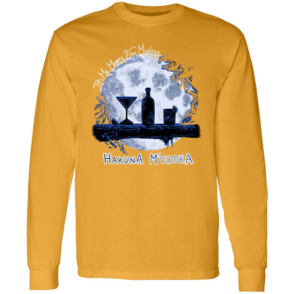 Long Sleeve T-Shirt - 6J982QUR - Gold - 9