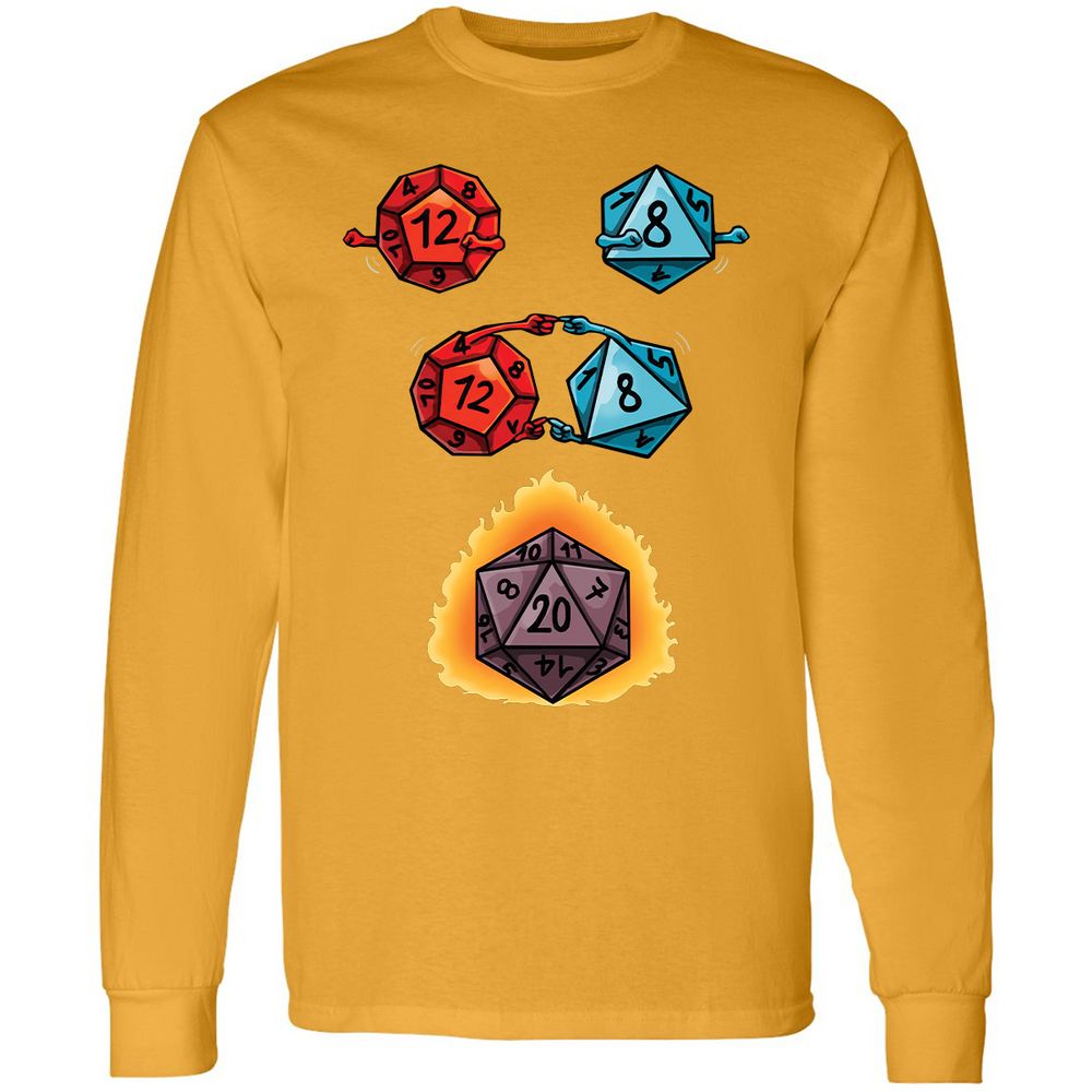 Long Sleeve T-Shirt - YUVQ2WWD - Gold - 9