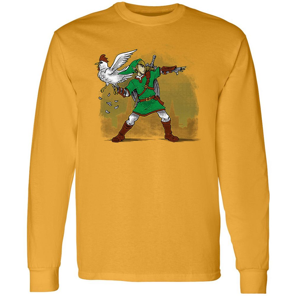 Long Sleeve T-Shirt - E6NVD2U5 - Gold - 9