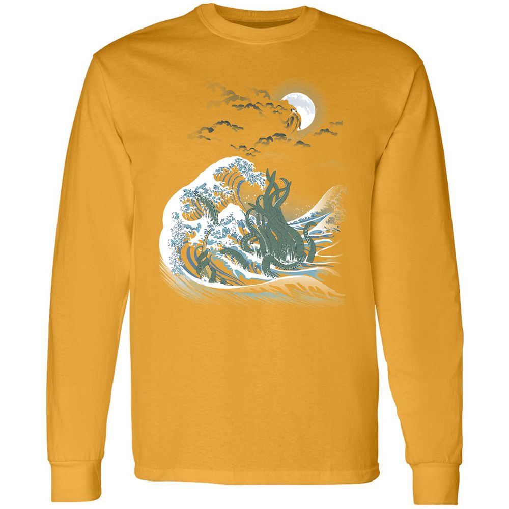 Long Sleeve T-Shirt - V4DF5ETL - Gold - 9