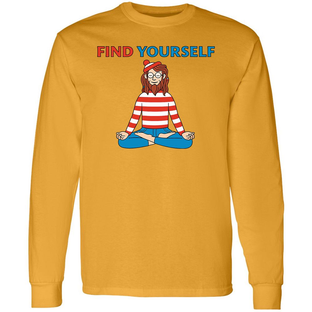 Long Sleeve T-Shirt - MMB8VWJG - Gold - 9