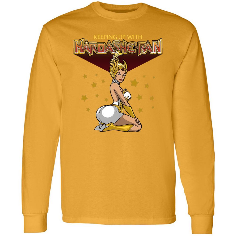 Long Sleeve T-Shirt - YSKKKVWY - Gold - 9