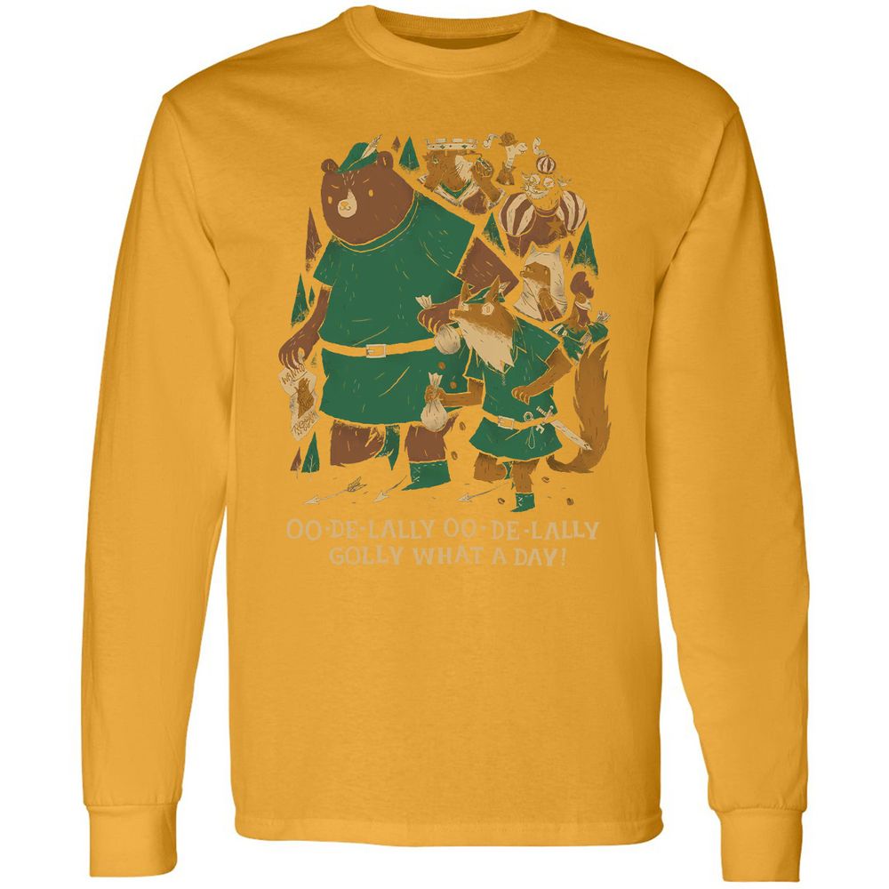 Long Sleeve T-Shirt - 7QNDZFWP - Gold - 9