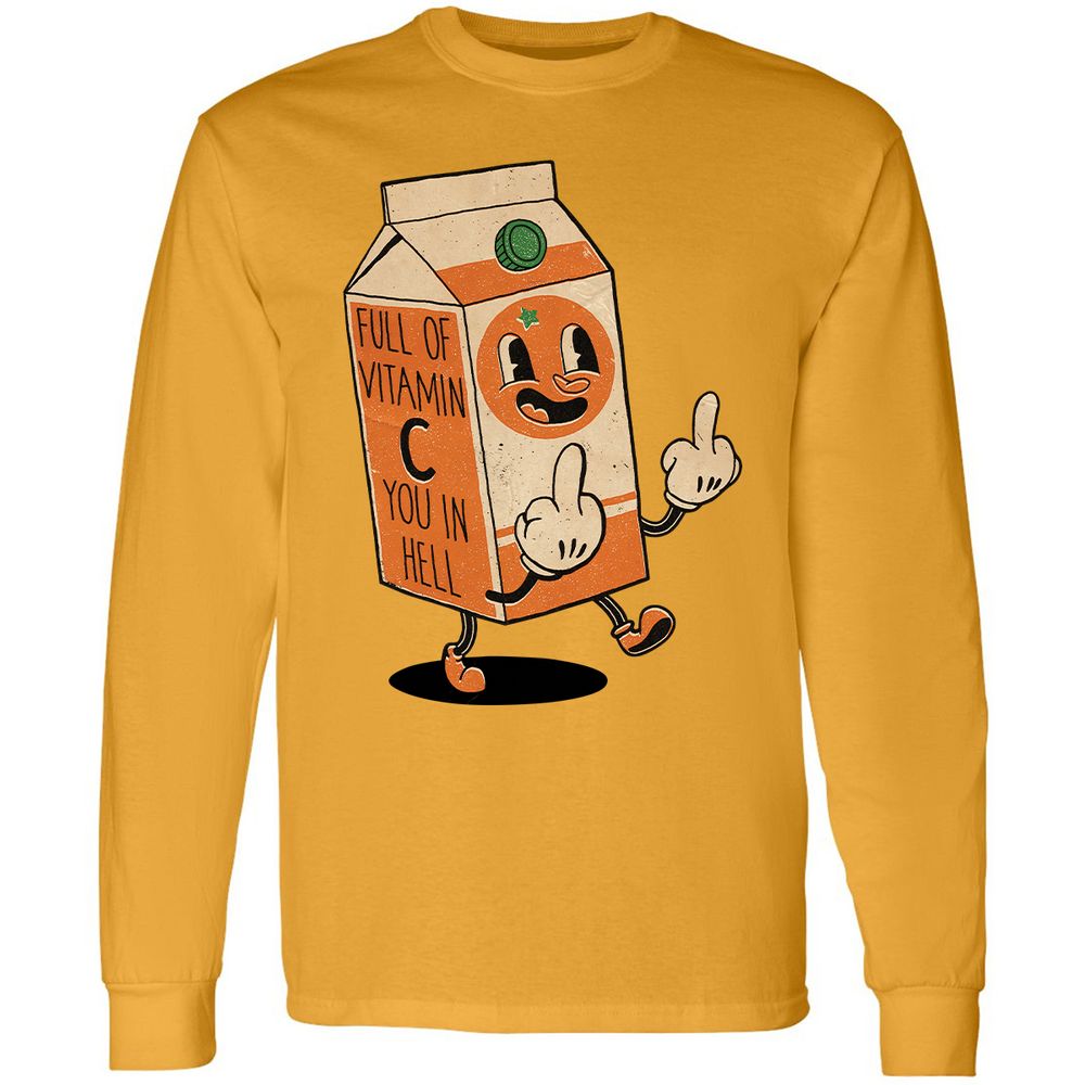 Long Sleeve T-Shirt - 2J2VYYZK - Gold - 9