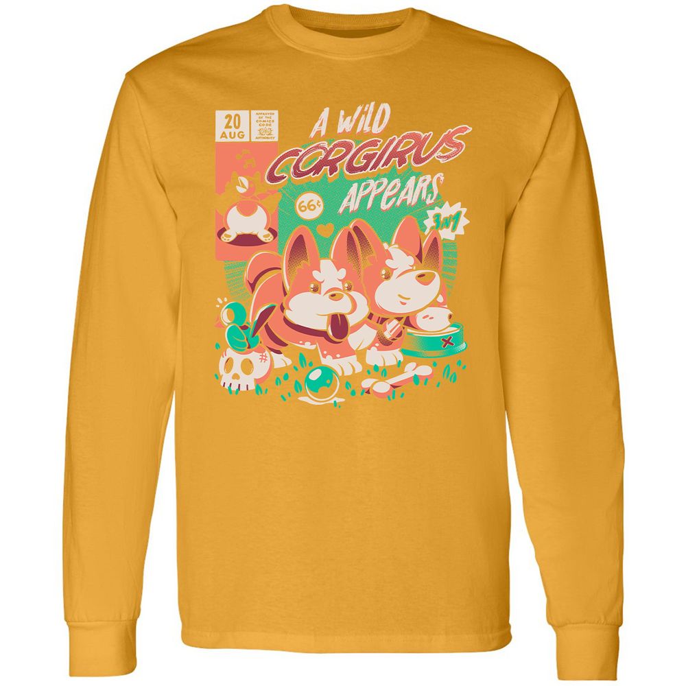 Long Sleeve T-Shirt - K7EAMQN4 - Gold - 9