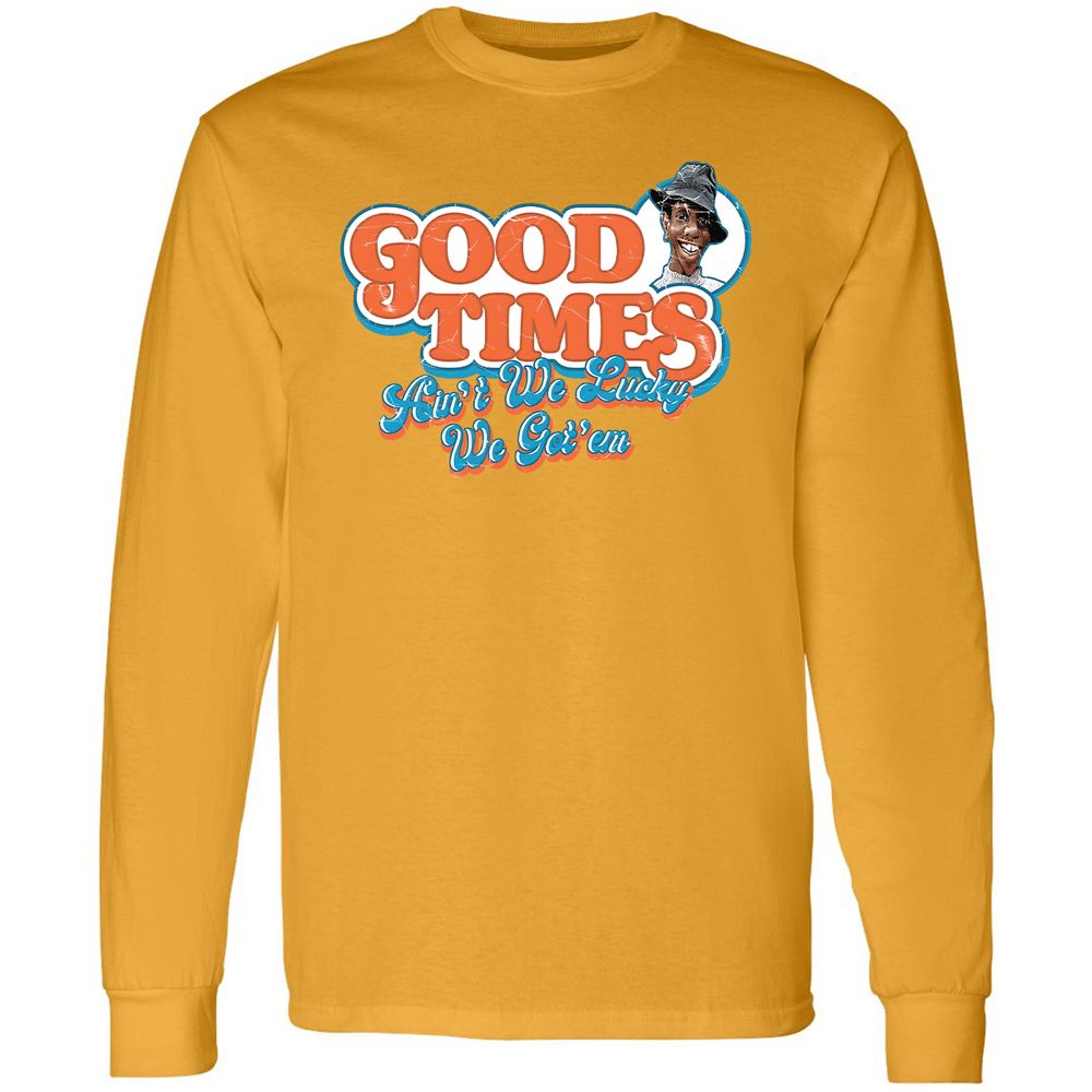 Long Sleeve T-Shirt - PVSWYZQU - Gold - 9