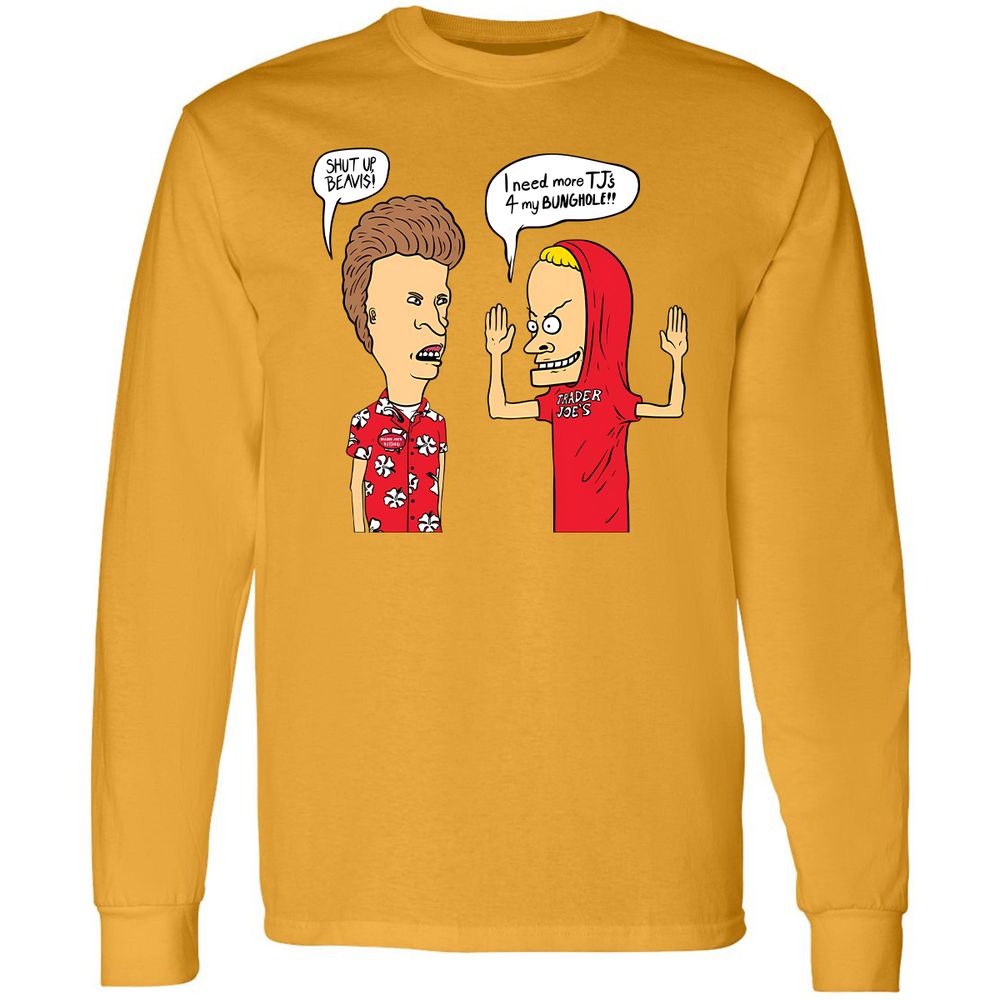 Long Sleeve T-Shirt - Q7JHA61E - Gold - 9