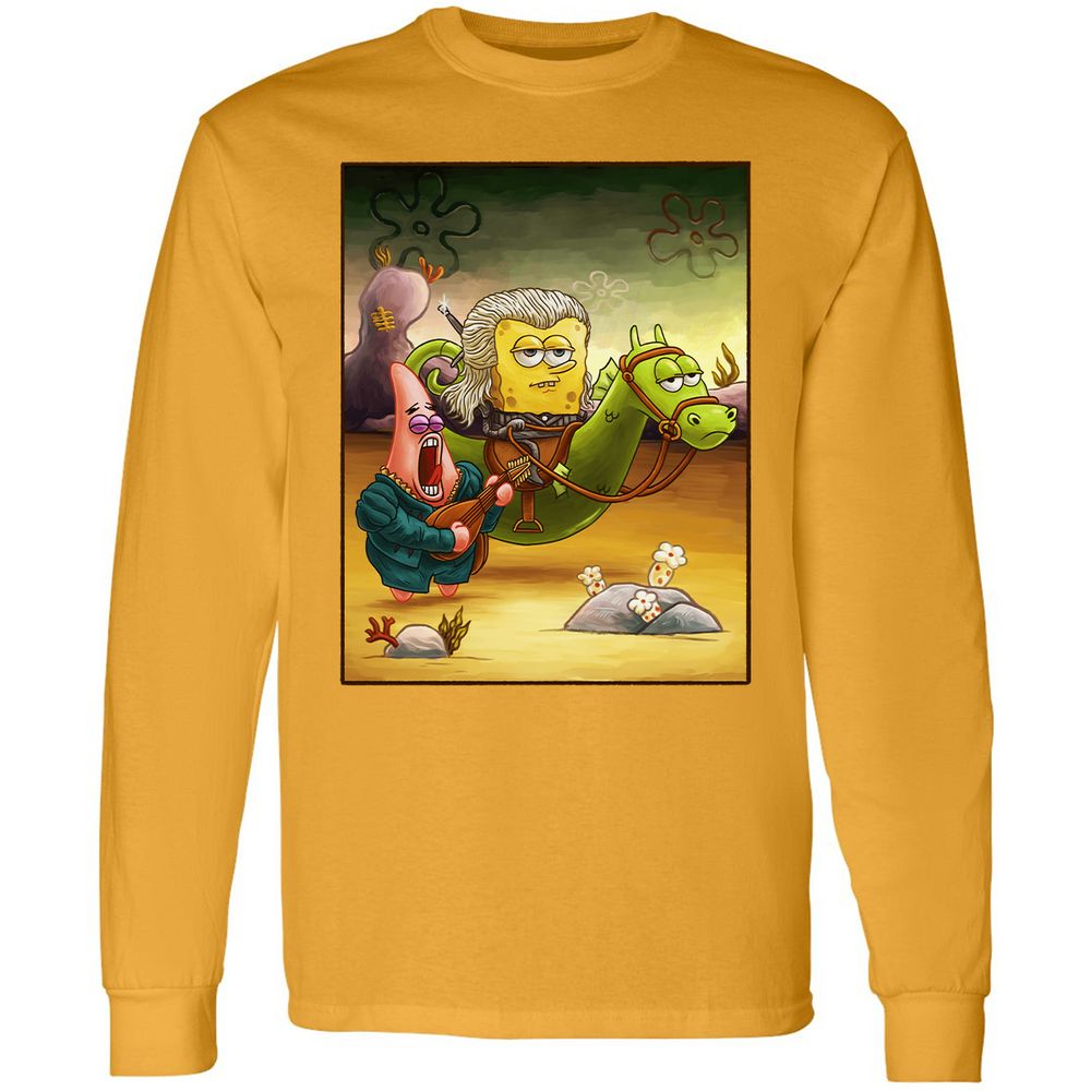 Long Sleeve T-Shirt - UZFZV3RH - Gold - 9