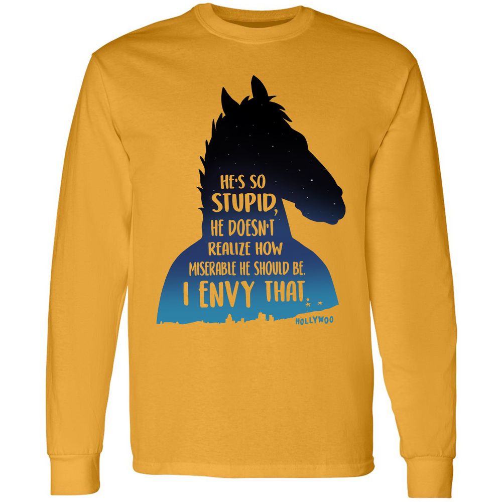 Long Sleeve T-Shirt - GNLTLT7Z - Gold - 9