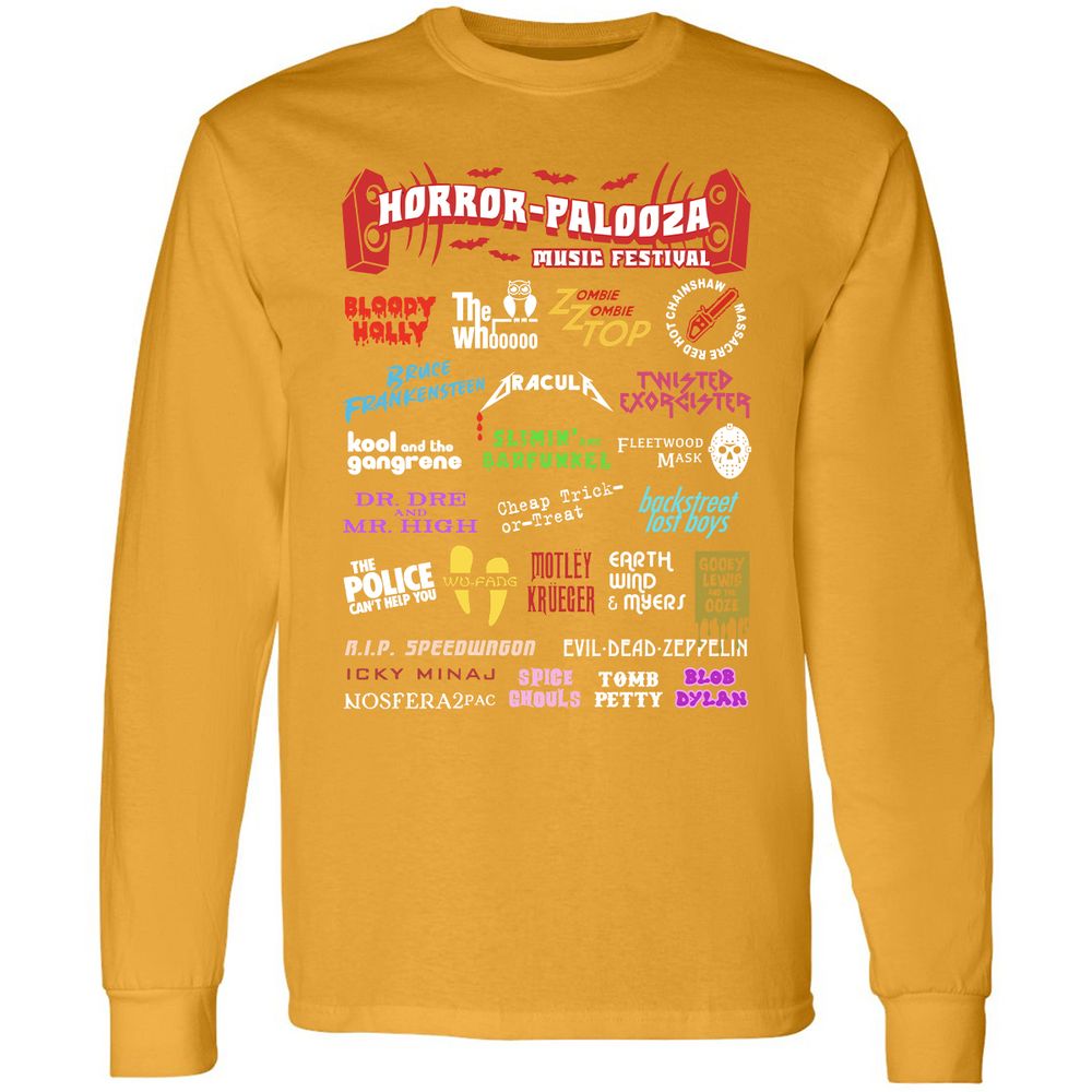 Long Sleeve T-Shirt - MUY9VX7U - Gold - 9