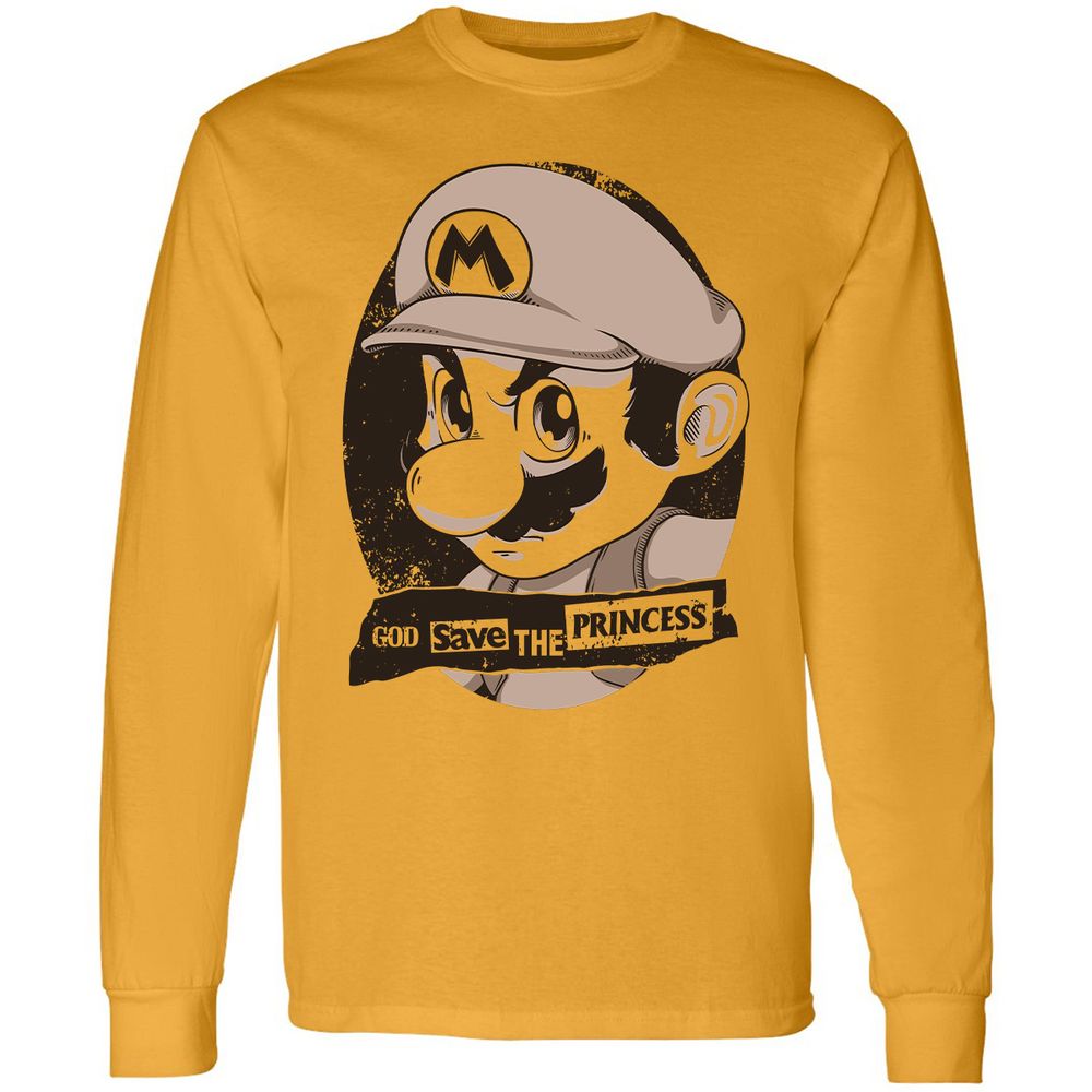 Long Sleeve T-Shirt - DMVSF6QW - Gold - 9
