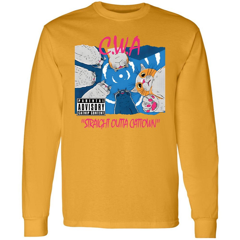 Long Sleeve T-Shirt - K7FUBXG5 - Gold - 9