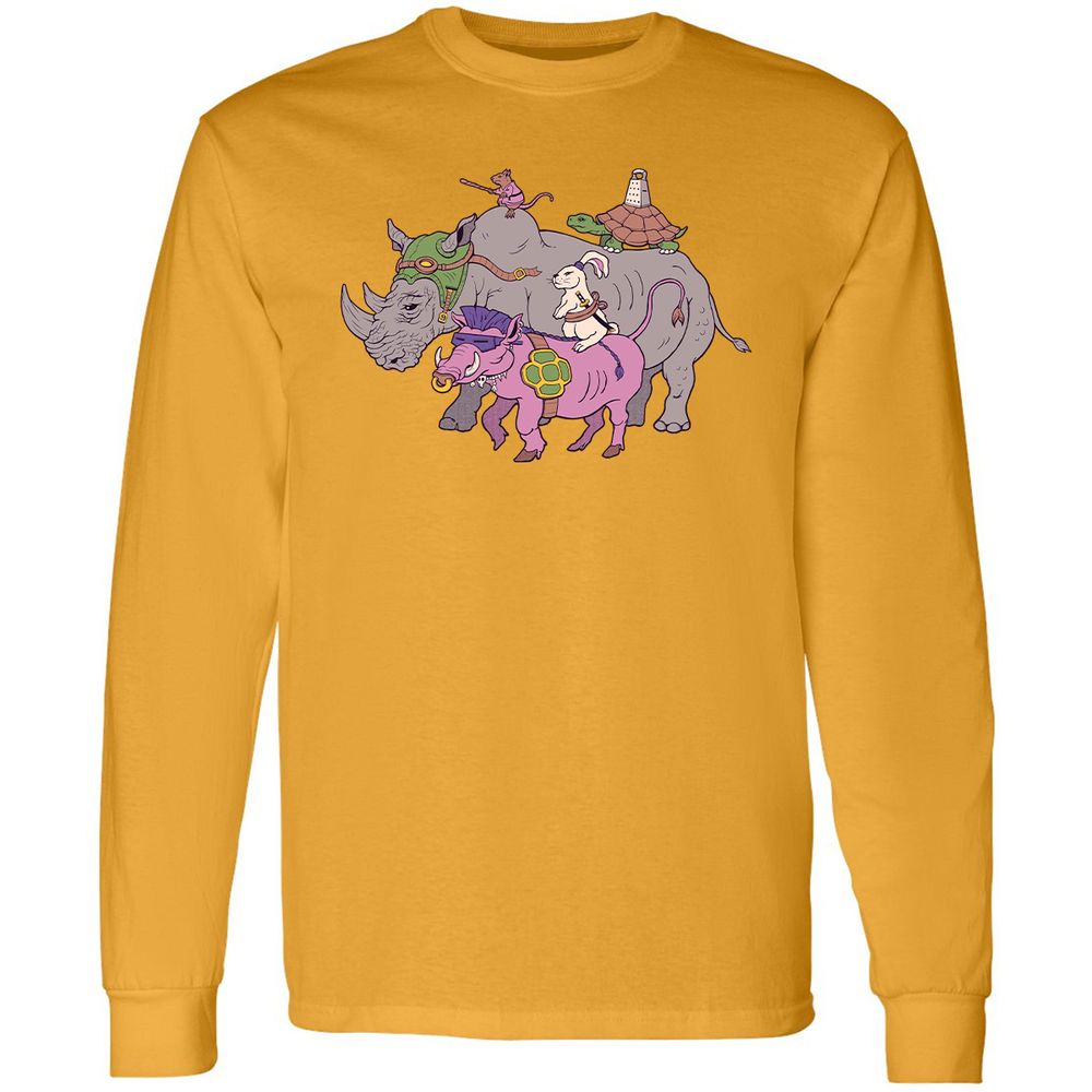 Long Sleeve T-Shirt - Z4FGDXWY - Gold - 9