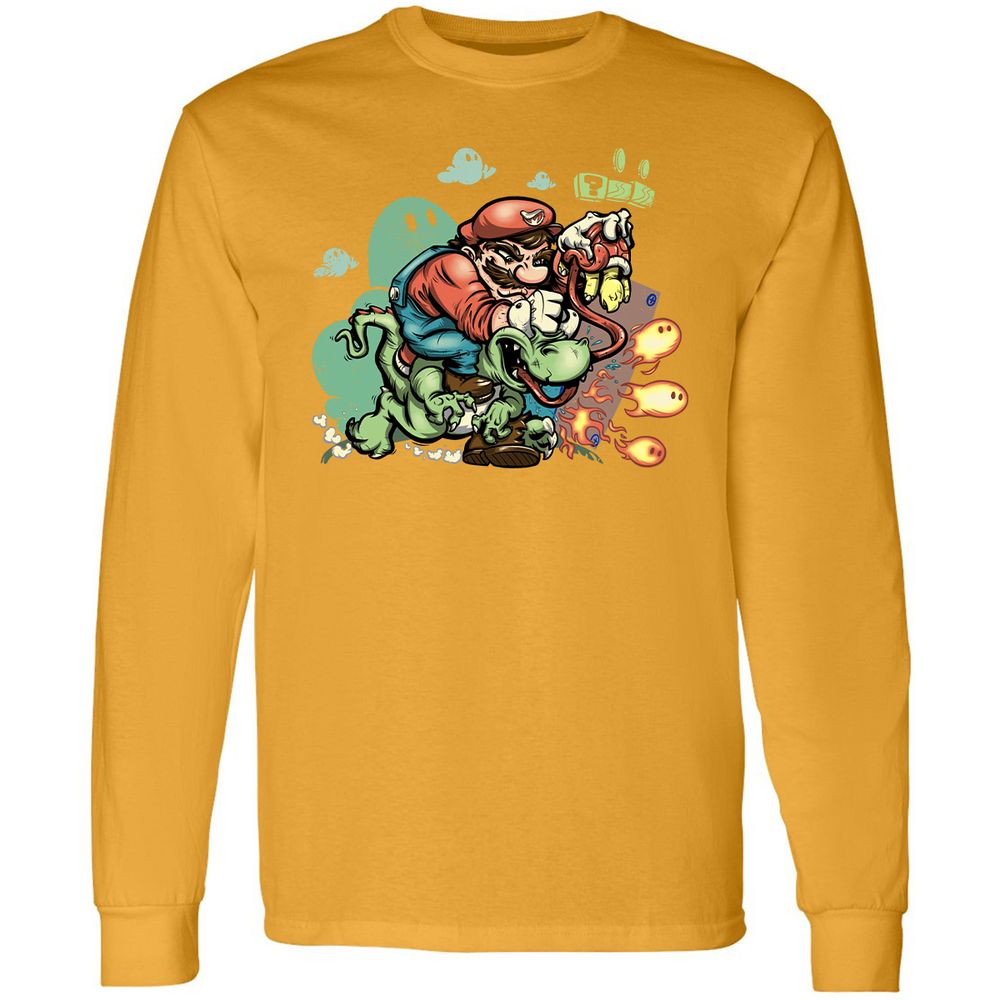 Long Sleeve T-Shirt - NMCTZXHH - Gold - 9