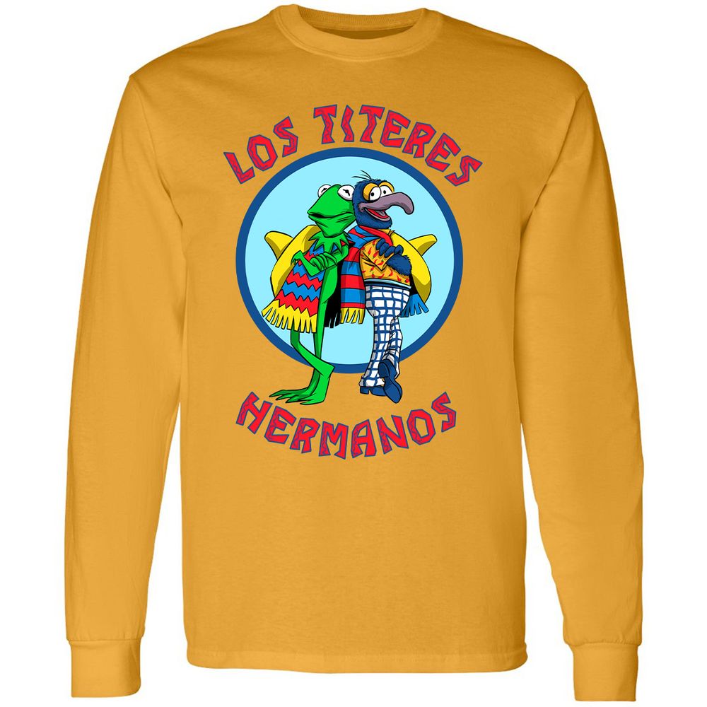 Long Sleeve T-Shirt - 9HA7Z5YQ - Gold - 9