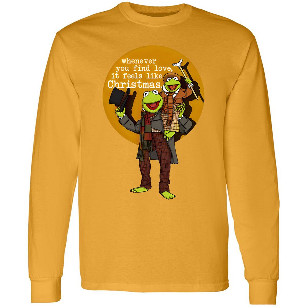 Long Sleeve T-Shirt - LUWLR5JH - Gold - 9