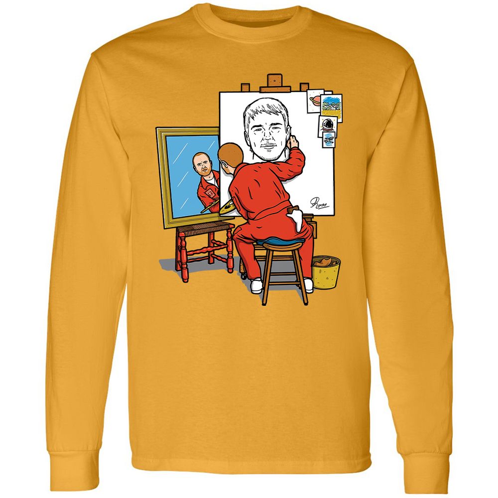 Long Sleeve T-Shirt - 9526STQY - Gold - 9