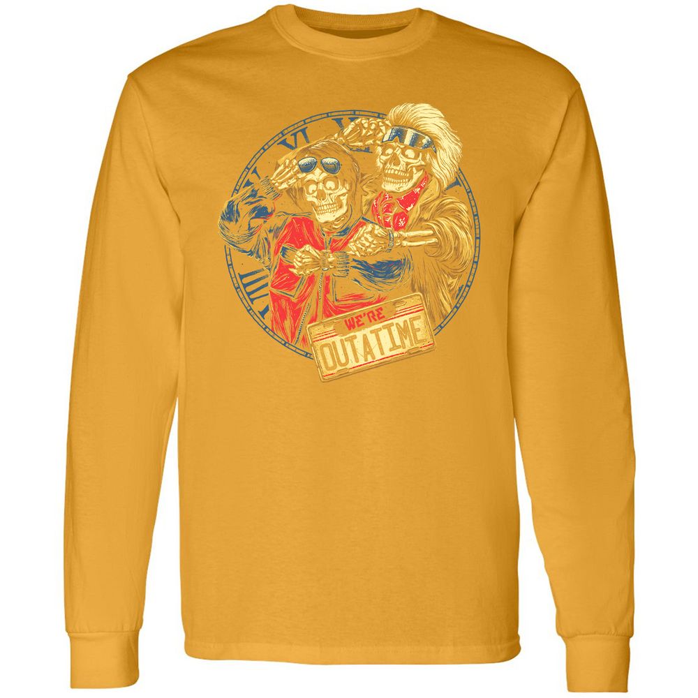 Long Sleeve T-Shirt - QDSX9QDR - Gold - 9