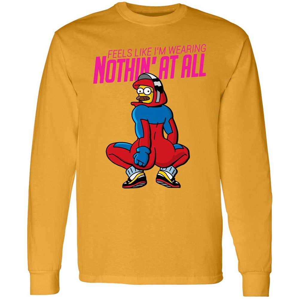 Long Sleeve T-Shirt - 4CGZLQFE - Gold - 9