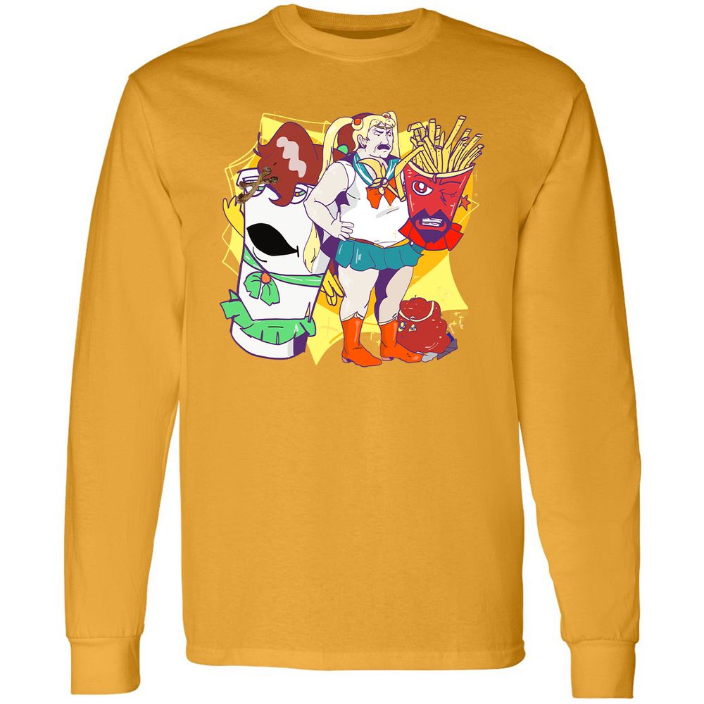 Long Sleeve T-Shirt - R7PDLHEU - Gold - 9