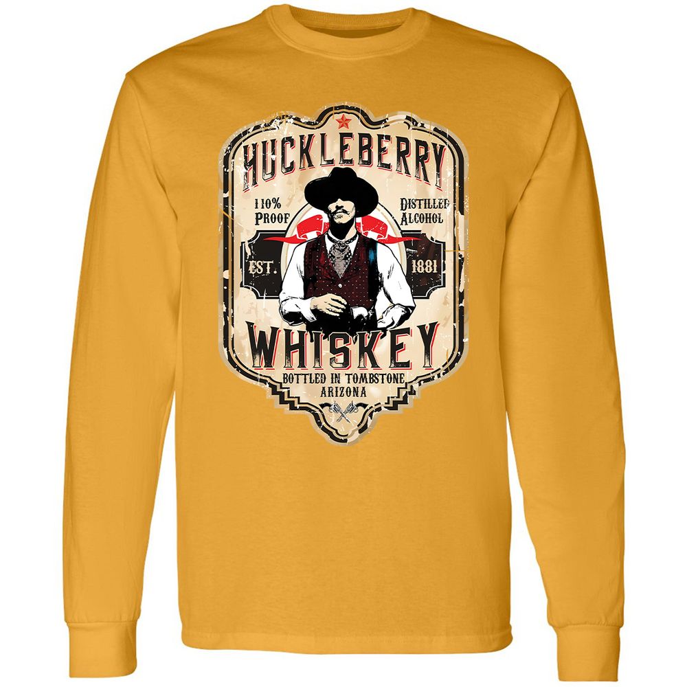 Huckleberry Whiskey Label - Gold - 9