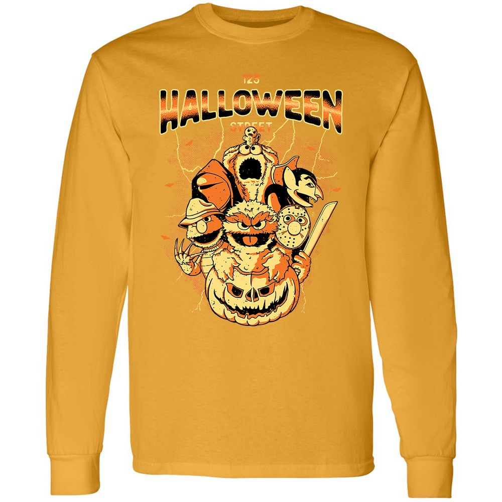 Long Sleeve T-Shirt - KHDDHCUL - Gold - 9