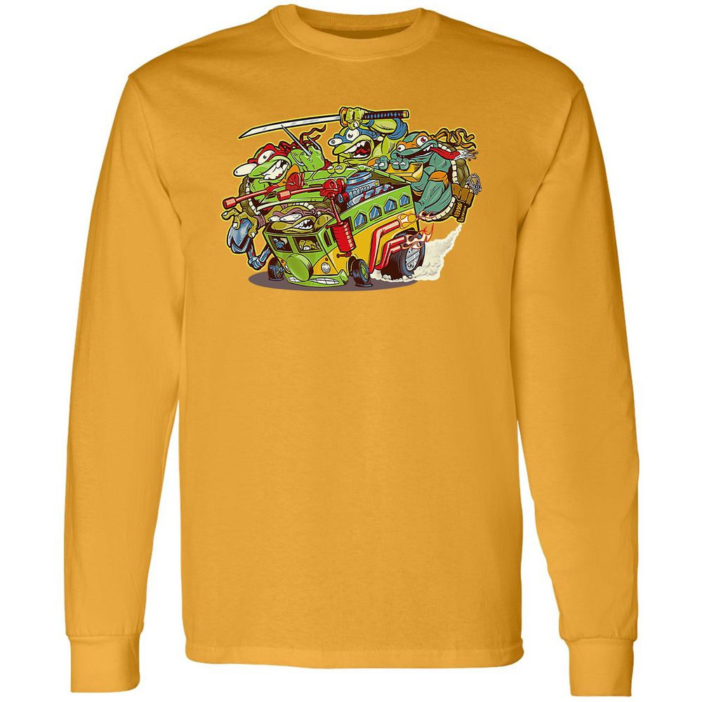 Long Sleeve T-Shirt - Y9TH2G6Z - Gold - 9