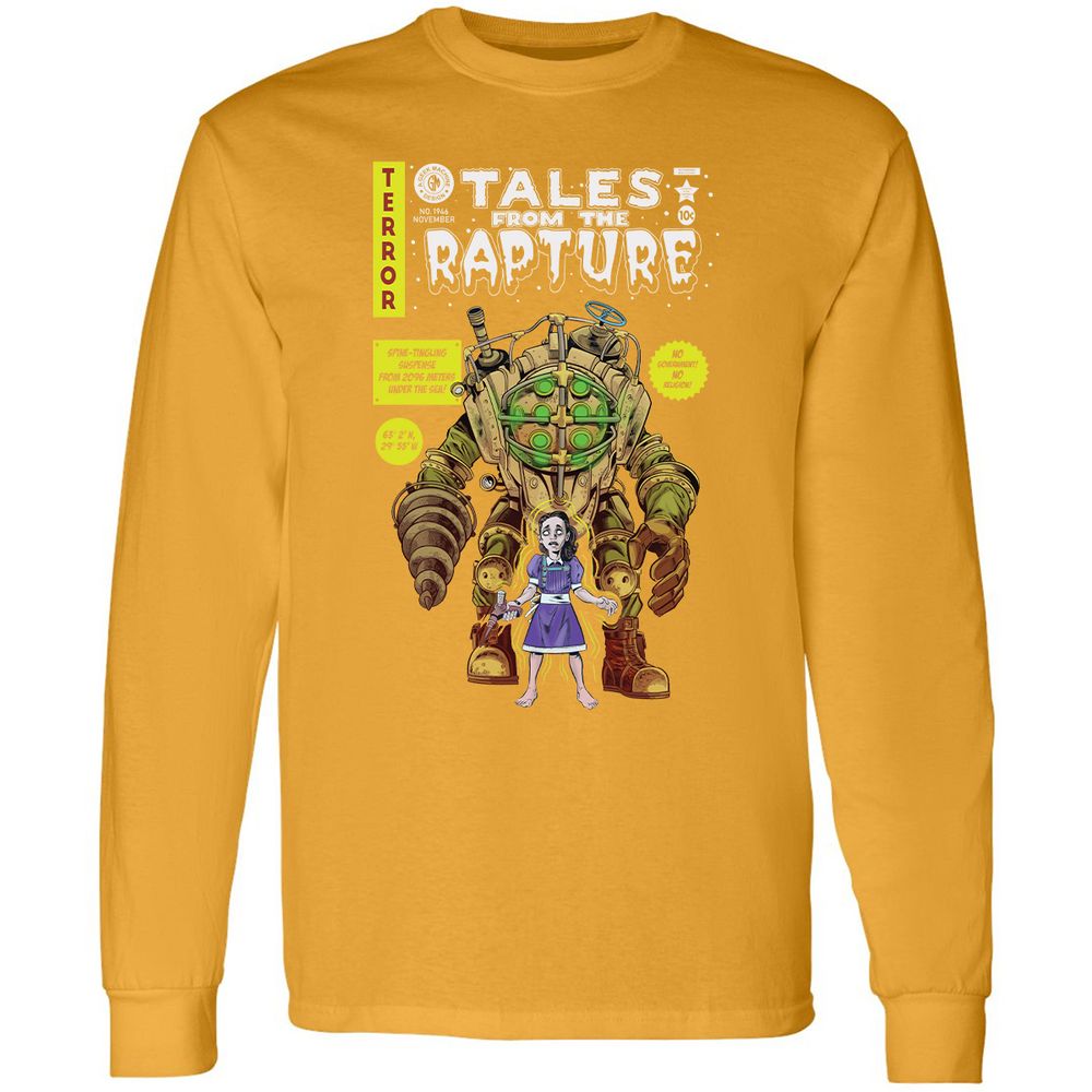 Long Sleeve T-Shirt - KW6EM9ZV - Gold - 9