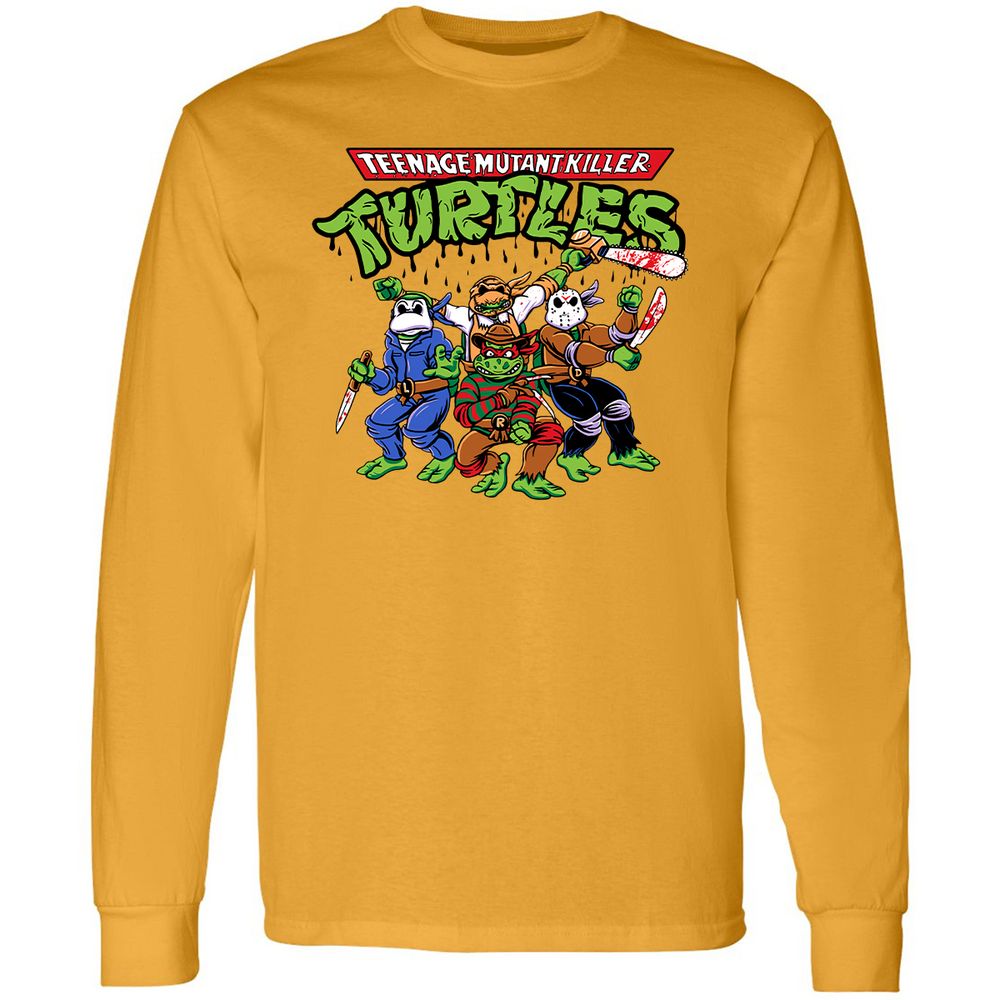 Long Sleeve T-Shirt - Y2Q8ZE8C - Gold - 9