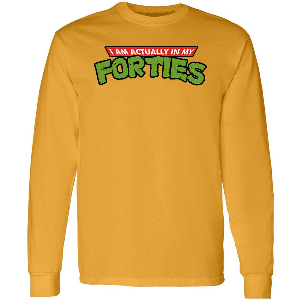 Long Sleeve T-Shirt - KTCX5ZYF - Gold - 9