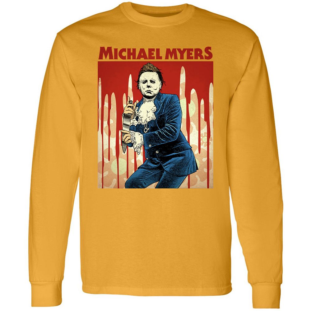 Long Sleeve T-Shirt - NQHPV4TK - Gold - 9