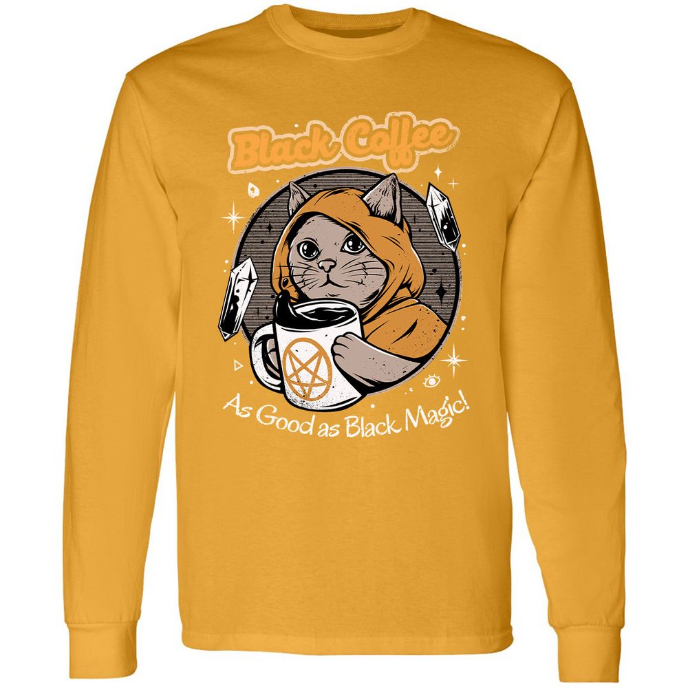 Long Sleeve T-Shirt - FHDZHPJF - Gold - 9