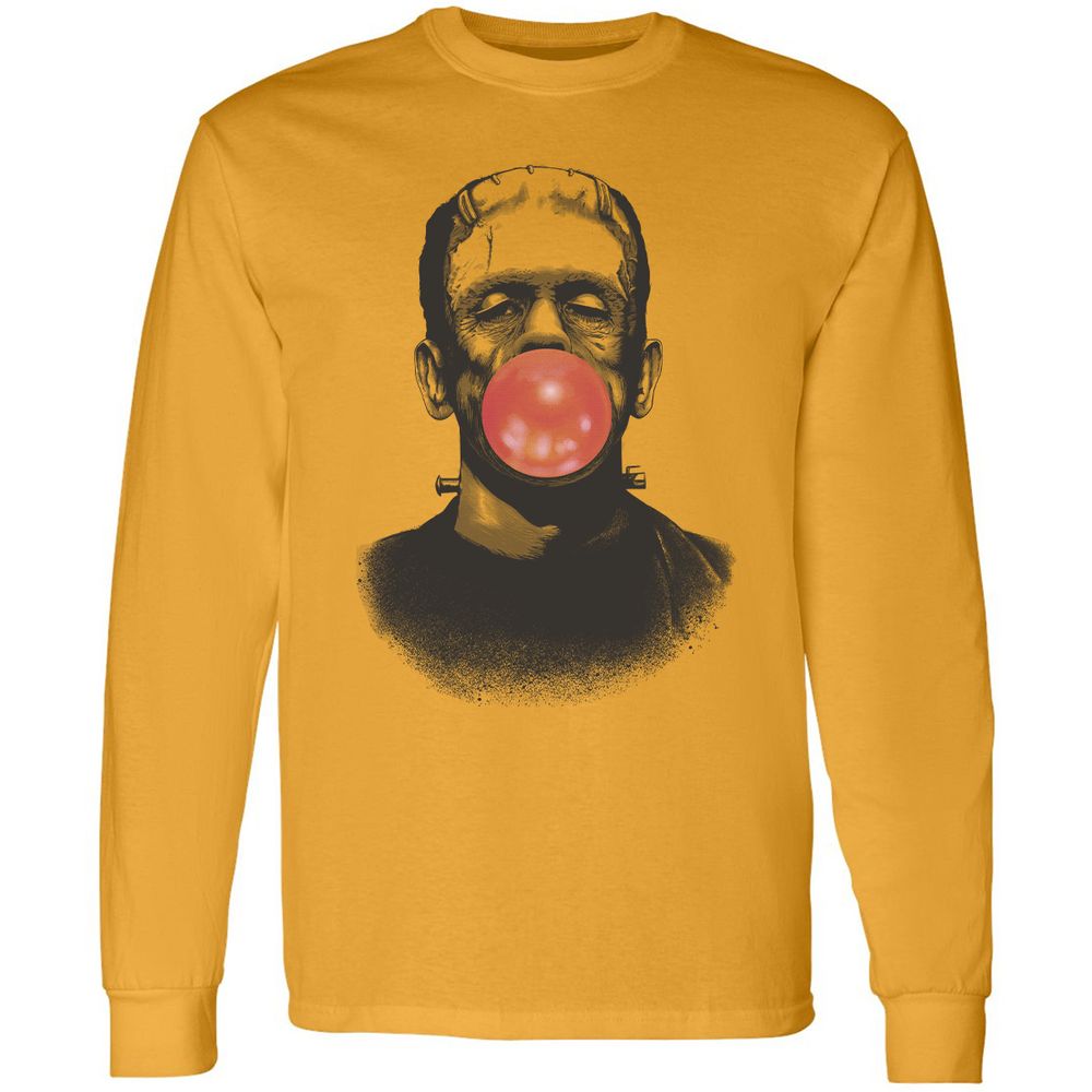 Long Sleeve T-Shirt - XH6BDKLZ - Gold - 9
