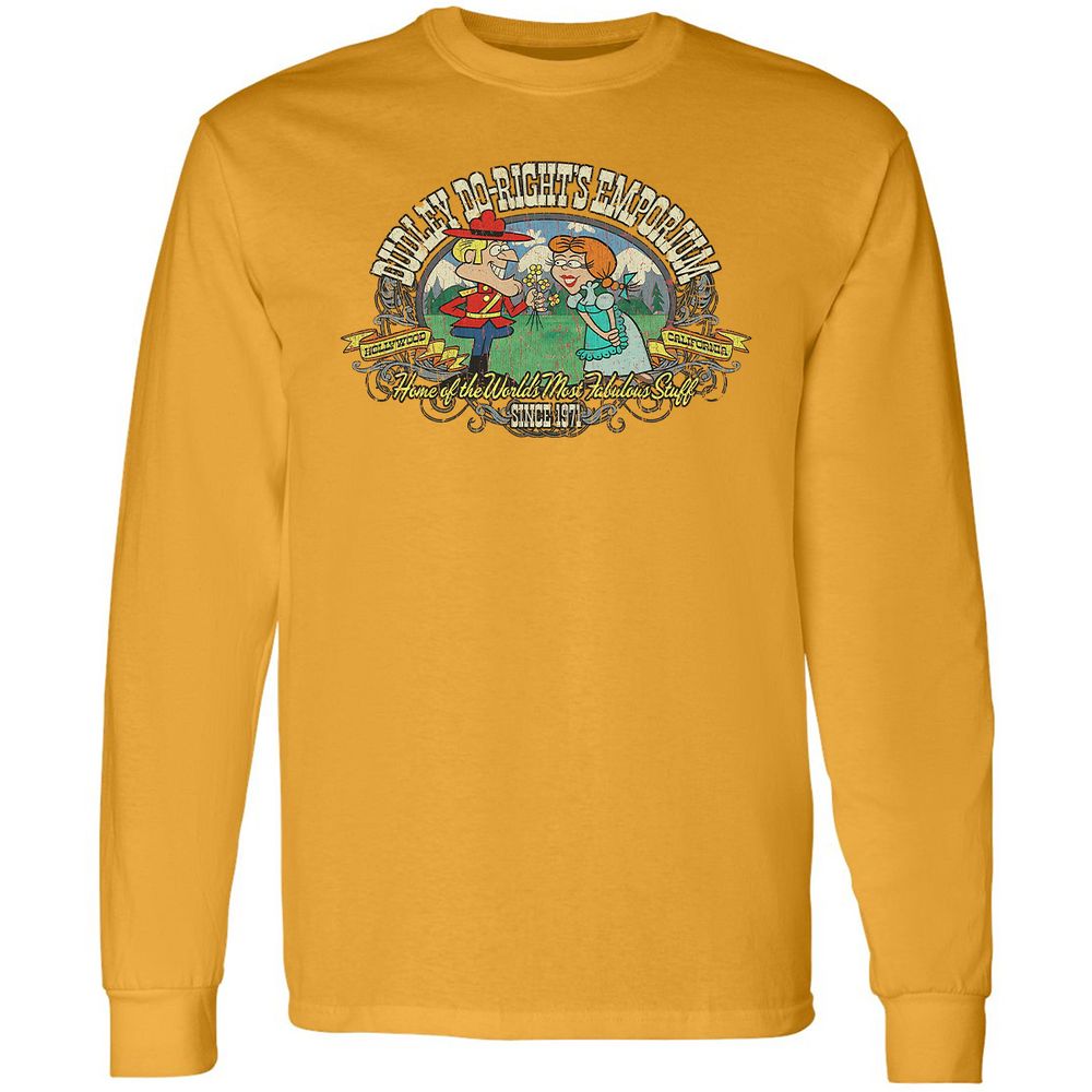 Long Sleeve T-Shirt - UQJM8KDW - Gold - 9