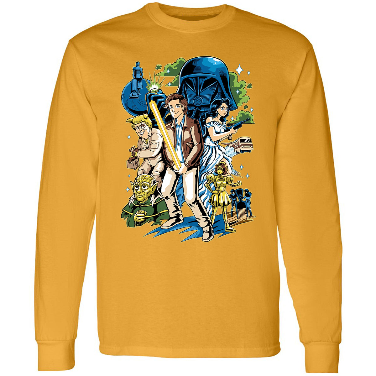 Long Sleeve T-Shirt - PW6U25DH - Gold - 9